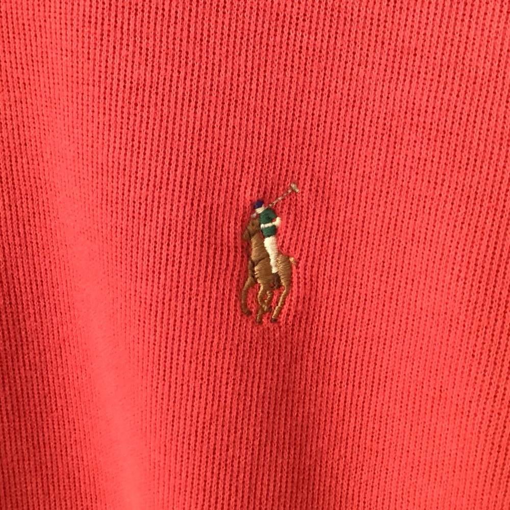 Polo Ralph Lauren Estate Rib 1/4 Zip Pullover - Red - XXL - Picture 3 of 6